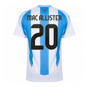 Argentina Alexis Mac Allister #20 Domácí Dres Copa America 2024 Krátký Rukáv